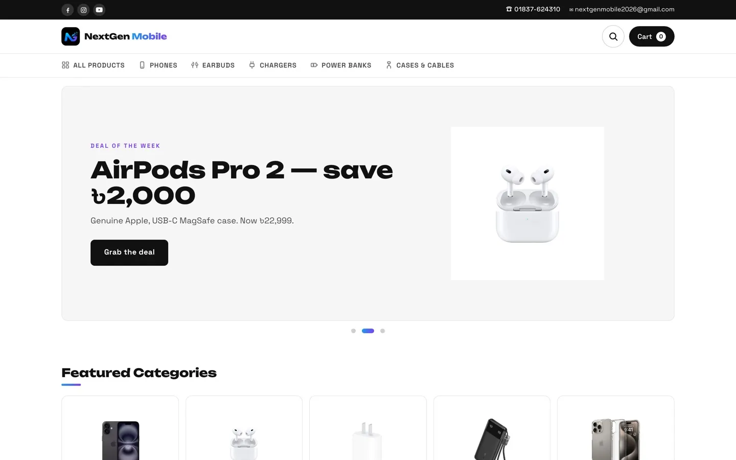 NextGen Mobile online store
