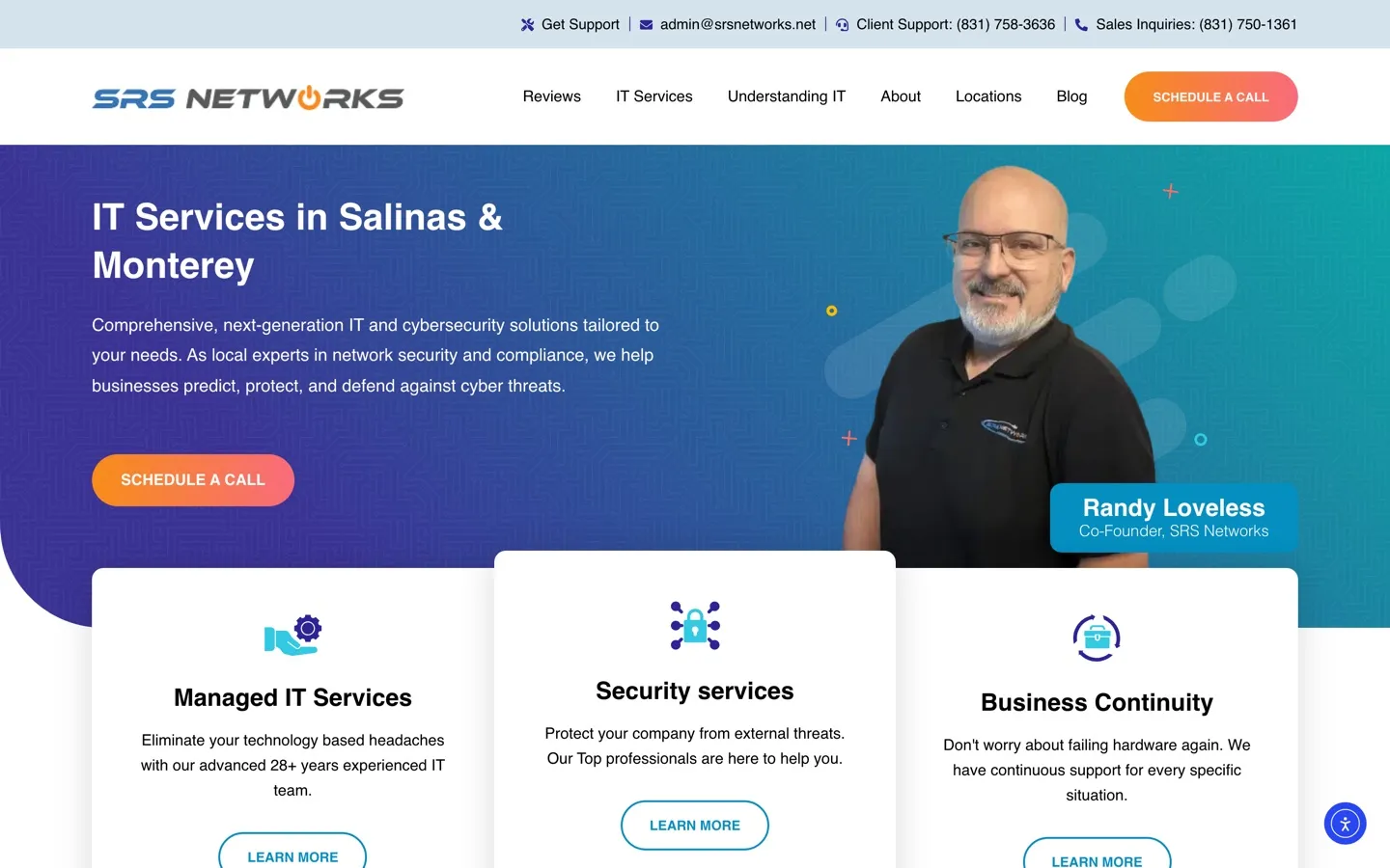 SRS Networks website