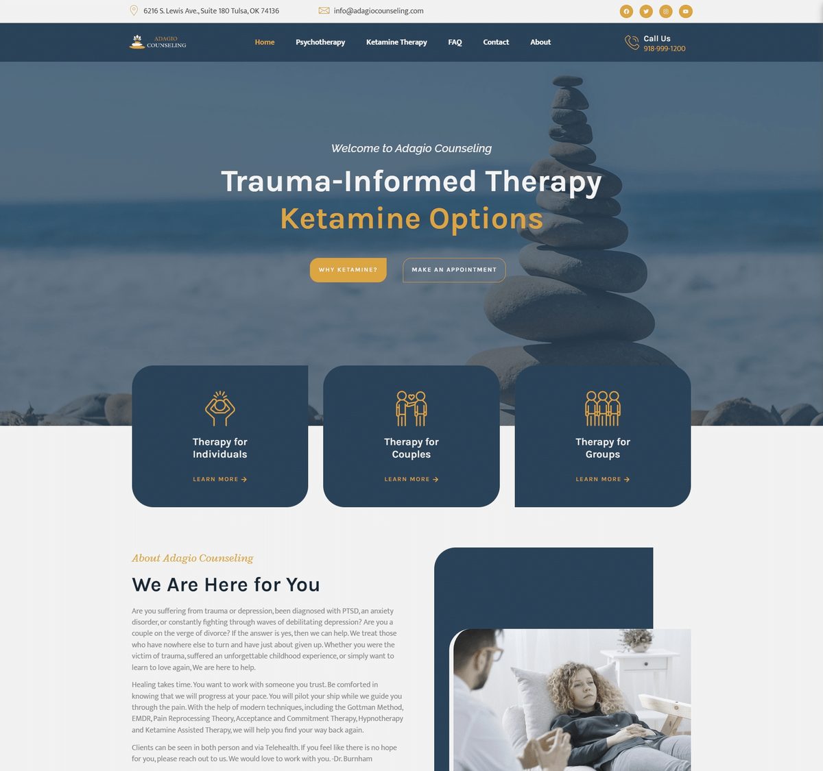 Trusten Therapy website