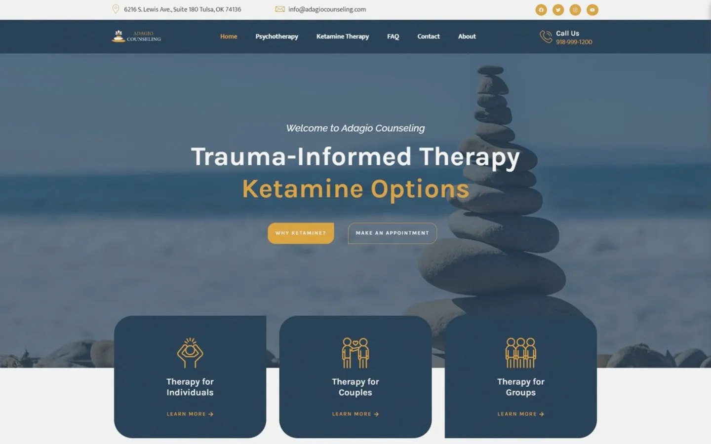 Trusten Therapy website