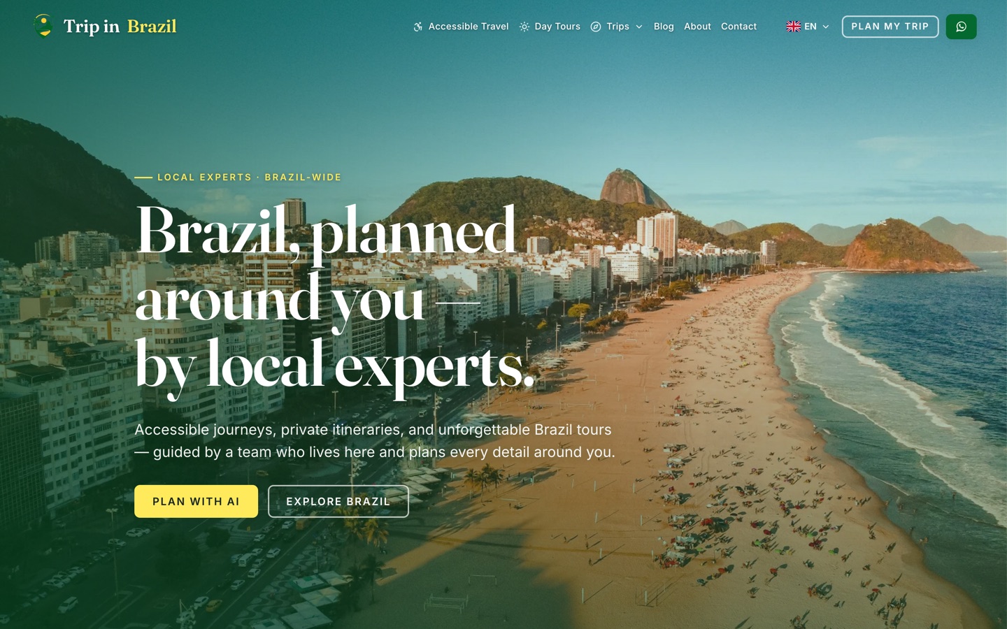 Trip in Brazil website