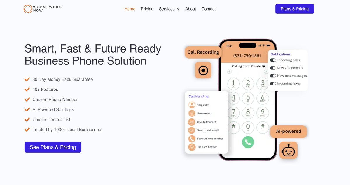 VoIP Services Now website